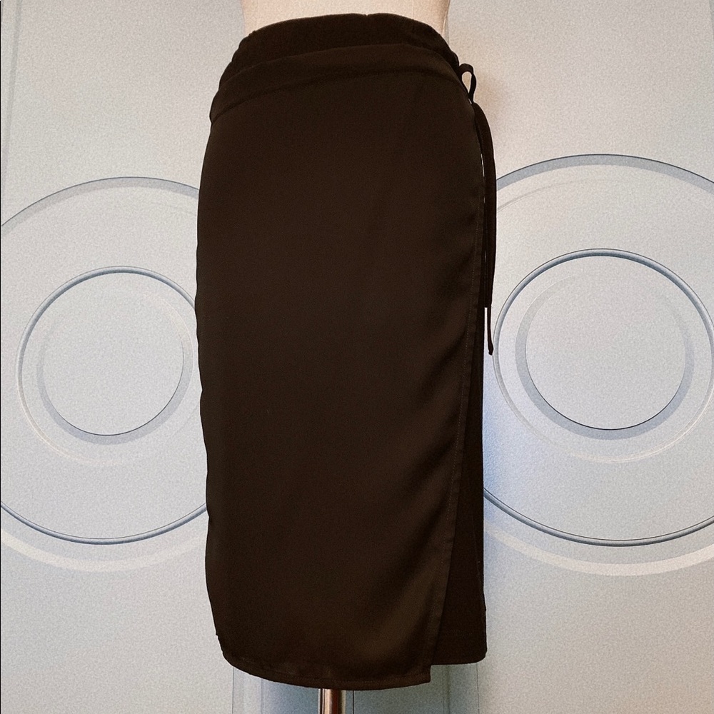 Rudsak Marcelino Black Jersey/Chiffon Skirt Medium